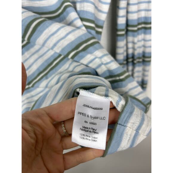 Veronica Beard Mason Longsleeve Stripe Baseball Tee Sz Medium *Flaw* - Picture 7 of 9